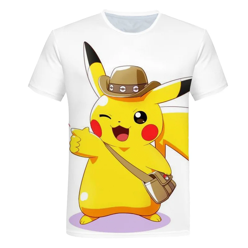 

2022 new version 3d t shirt baby boy kid short pants pokemon funny adorable fashion o-neck anime pokemon short e t shirt pokemon