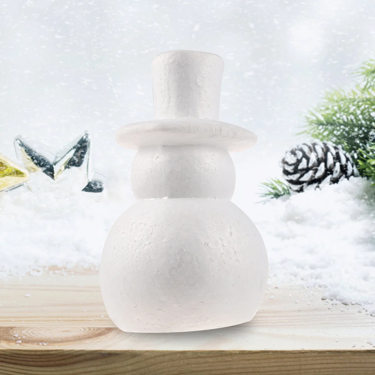 Рождественские шары из пенопласта украшения в виде снеговика креативная форма