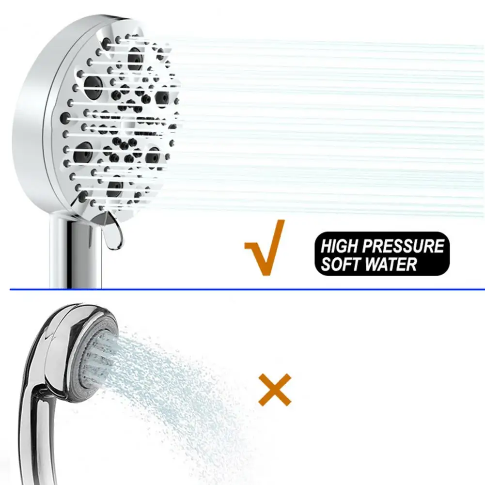 

Профессиональный плавный разряд воды 59 мощных насадок Регулируемая многофункциональная душевая лейка