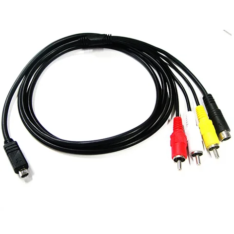 A/V TV Out аудио-видео кабель для Sony HDR-HC5E DCR-HC96E DVD610E PC105 IP220 HC90C HC52E камера