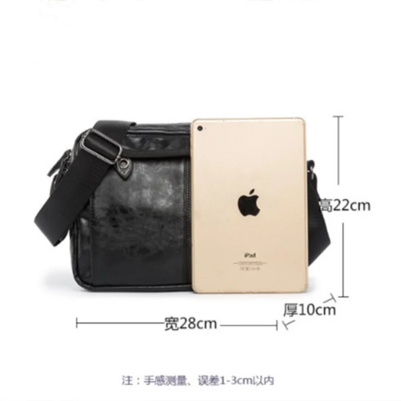 Men's Large Capacity Shoulder Bags Retro Messenger Bag Leather Crossbody Bags Japanese Tooling Minimalist Shoulder Bags for Men