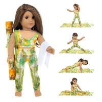 2022 new product 4 piece yoga clothes baby clothes 18 inch american girl doll clothes dress up doll yoga clothes clothes zc