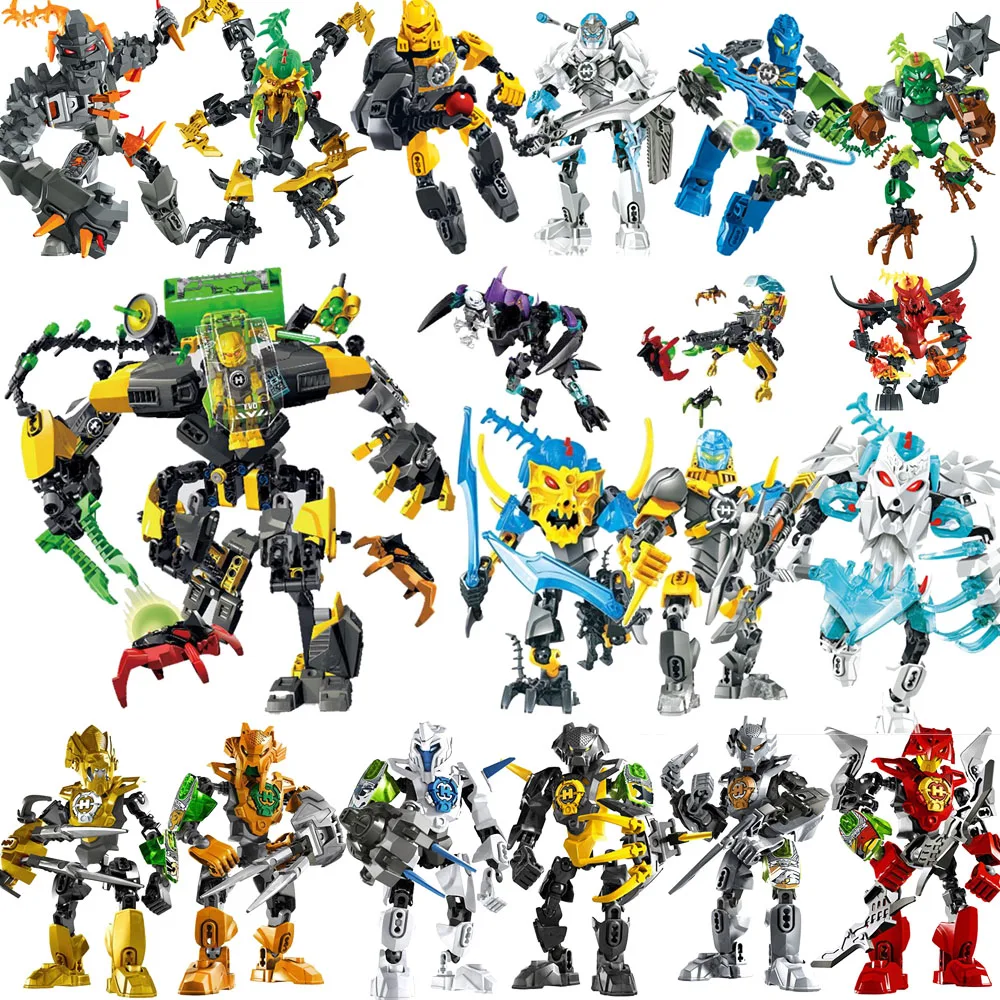 

Новинка Bionicle Heros фабрика умарак Разрушитель робот-солдат фигурки строительные блоки кирпичи игрушки Рождественский подарок