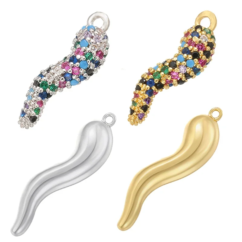 ZHUKOU 6x18 мм латунная Хрустальная подвеска в виде растения с перцем женское