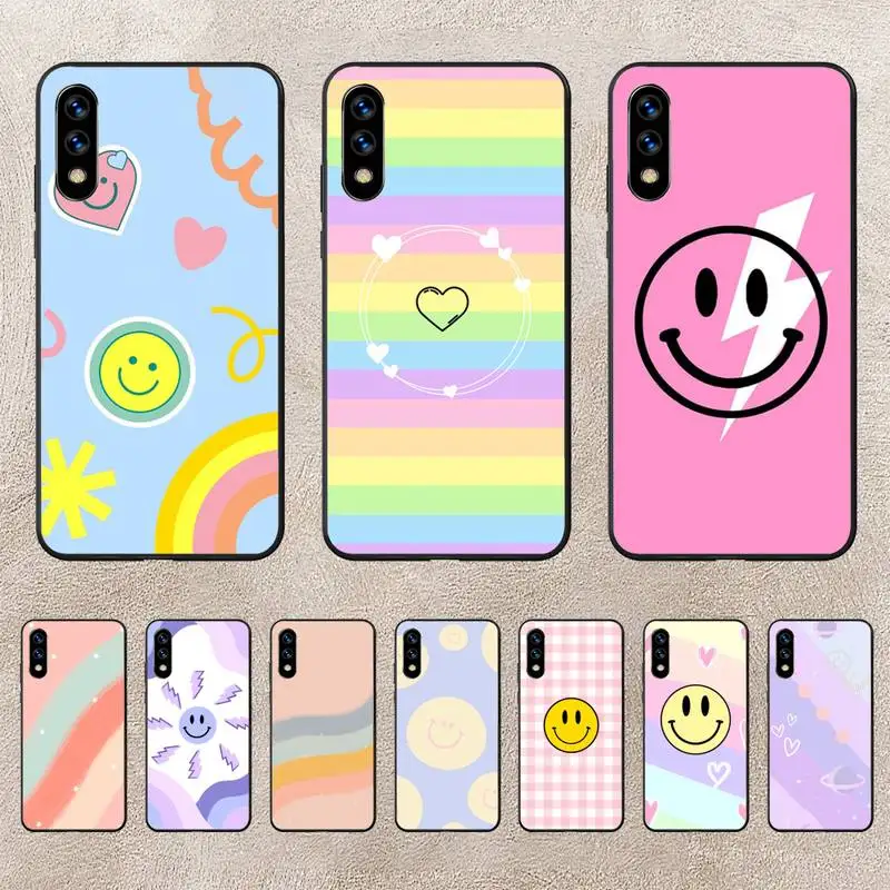 

Smiley Rainbow Phone Case For Huawei G7 G8 P7 P8 P9 P10 P20 P30 Lite Mini Pro P Smart Plus Cove Fundas