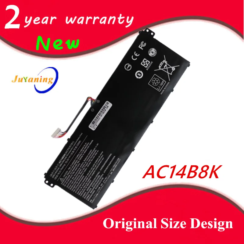 AC14B8K Аккумулятор для ноутбука Acer Aspire V3-111 V3-111P V3-371 V3-371-55GS V5-122 V5-122P V5-132 V5-132P Chromebook 15 C910