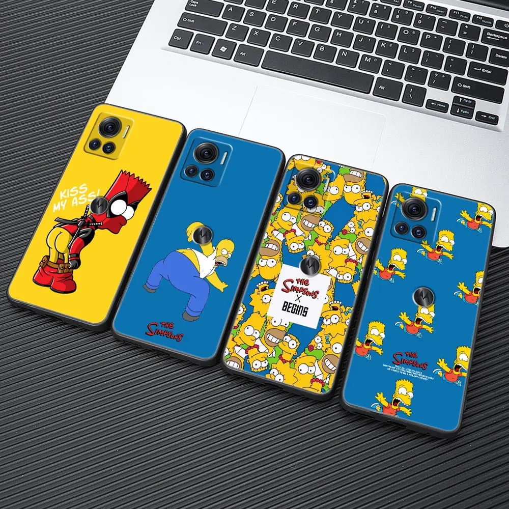 

Cartoon THE S-Simpsons-Boy Cosplay Moto G22 Silicon Case For Motorola G32 G52 G72 G30 G60 G31 G71 G8 G9 Power G200 5G Phone Case