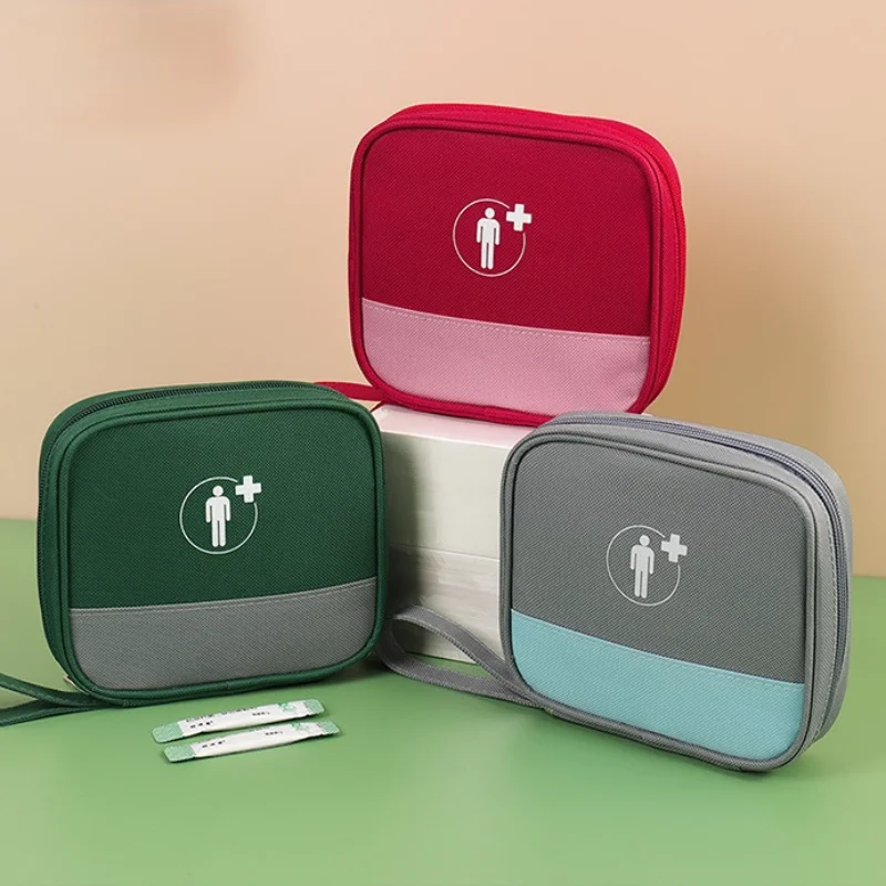 

Mini Portable Medicine Storage Bag Travel First Aid Kit Medicine Bags Organizer Outdoor Emergency Survival Bag Pill Case