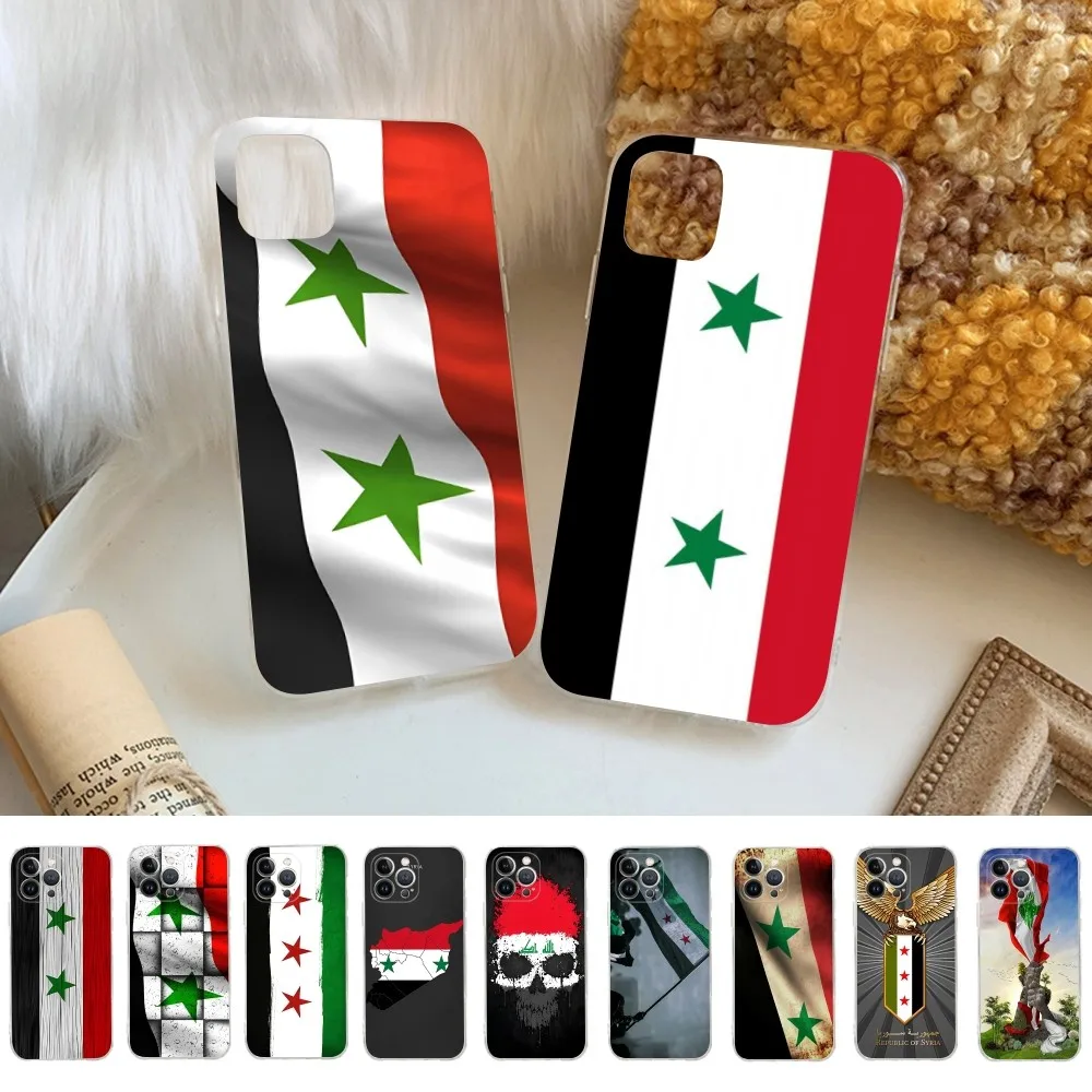 

Syrian Syria Flag Phone Case For IPhone 14 11 12 13 Mini Pro XS Max Cover 6 7 8 Plus X XR SE 2020 Funda Shell