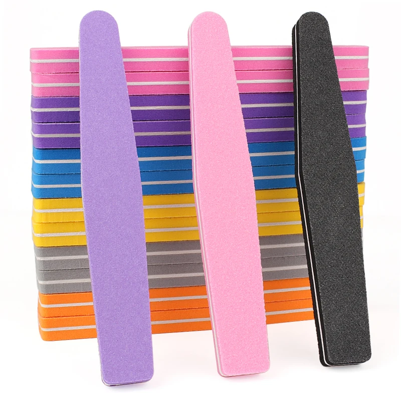 

20Pcs Sponge Nail Files Buffer 100/180 Double Sided Trimmer Buffer Foam Diamond Nail Art Tools Washable Buffing Manicure Files