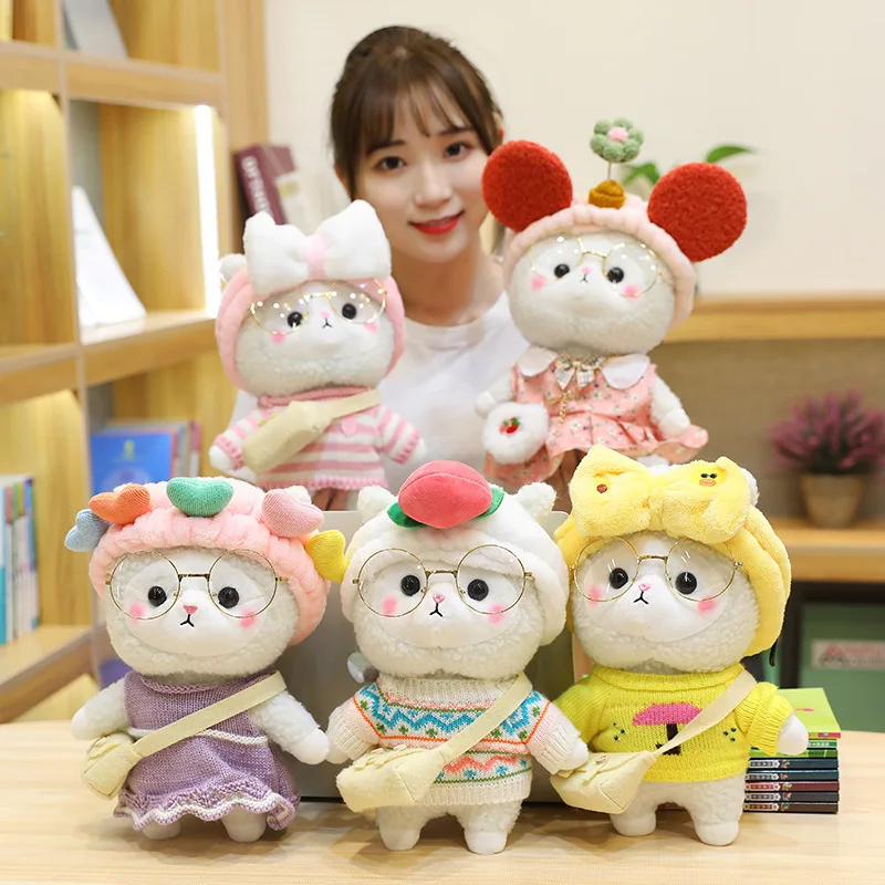 

Plush cute net red alpaca Plush toy doll lamb children's toy doll plushie