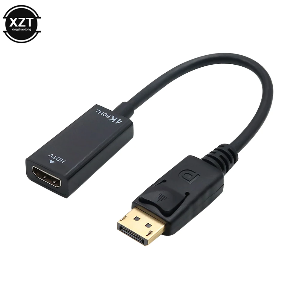 

4K 60Hz Active DisplayPort DP Male to HDMI-Compatible Female HD Video Audio Cable Adapter Converter for TV Projector Laptop