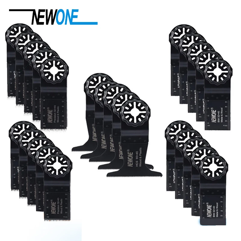NEWONE 25 шт. для Starlock 32 мм BIM/HCS/Точные Осциллирующие лезвия пилы для Multi реноватора электроинструменты для резки дерева металла пластика
