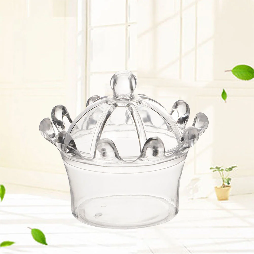 

Wedding Favor Sugar Boxes Wedding Glass Candy Dish Lid Full Moon Wedding Gift Boxes