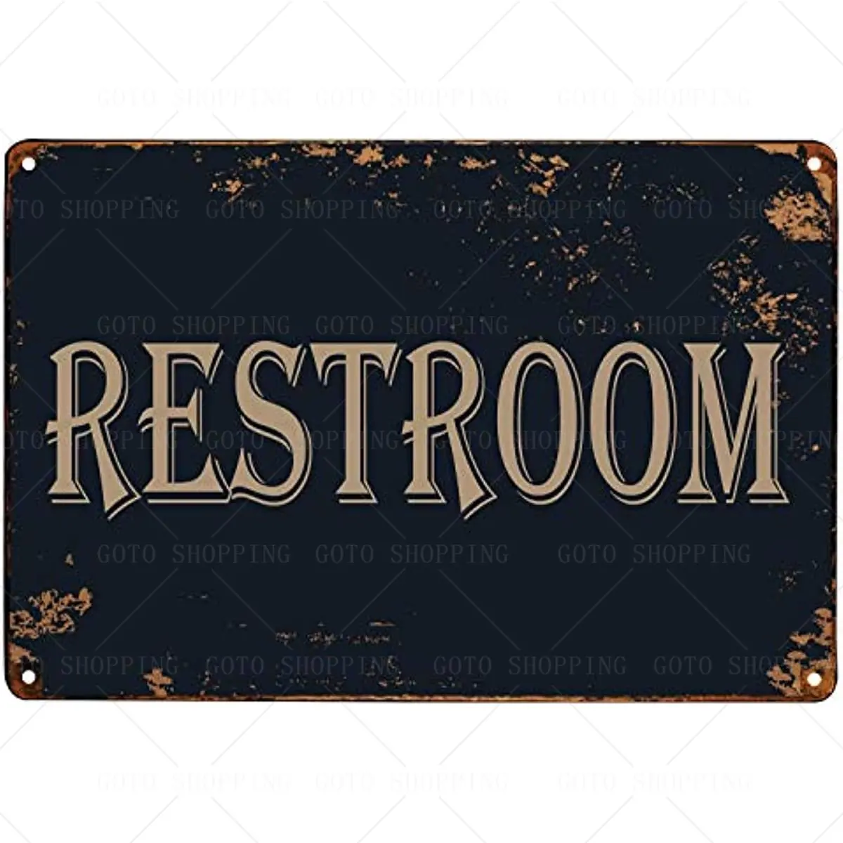 

Restroom Vintage Metal Sign Bathroom Door Signs for Offices Businesses Restaurants farmhouse decor posters room decoration