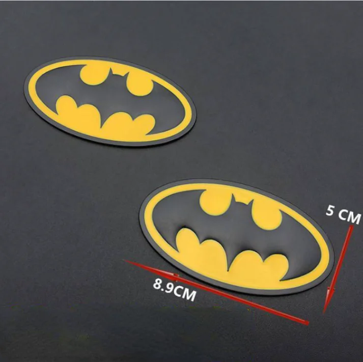 Бэтмен автомобильный металлический бампер наклейка s 3D трехмерная Наклейка