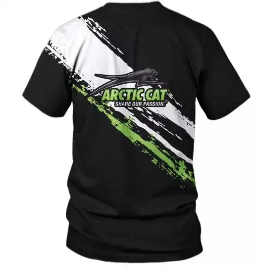 Летняя футболка с 3D-принтом арктической кошки популярная уличная одежда для