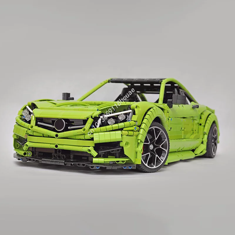 3897 шт. MOC Mercedesl-AMG C63 V-8 Technics штабелируемый блок игровые модели строительный набор