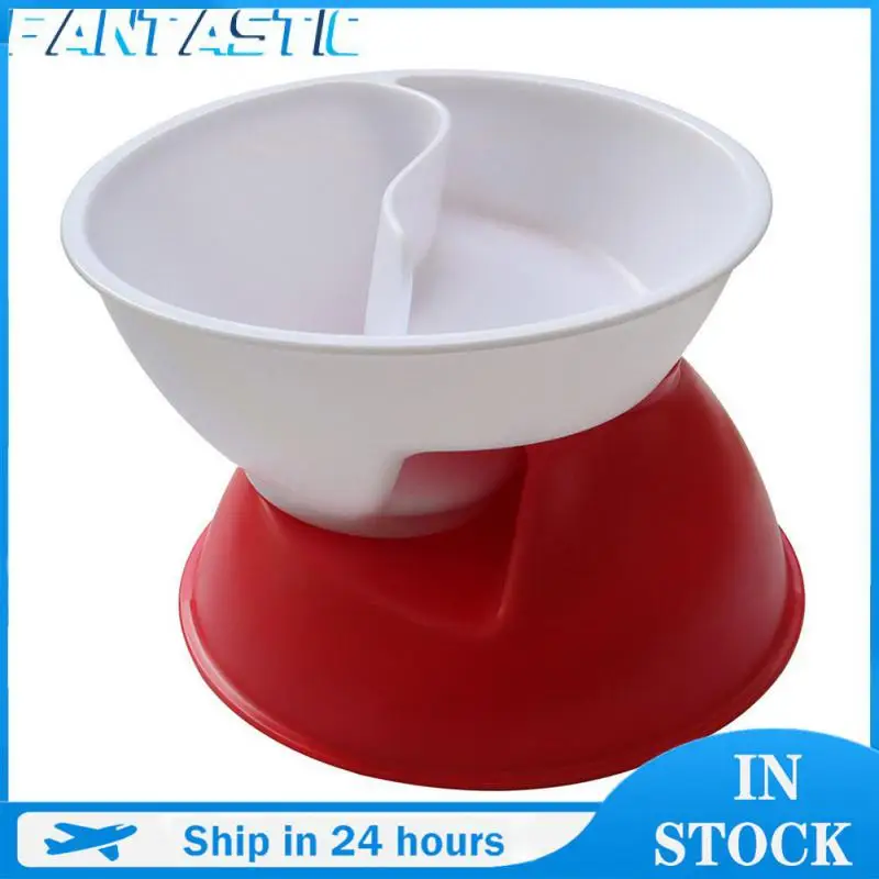 Creative Lazy Snack Bowl Dry And Wet Separated Oatmeal Bowl BPA Free High Quality ABS Microwave Safe Bowl Children's Bowl