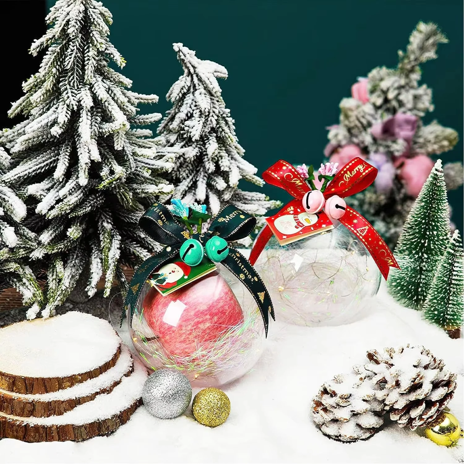 1 шт. прозрачные пластиковые шарики с наполнительными аксессуарами для