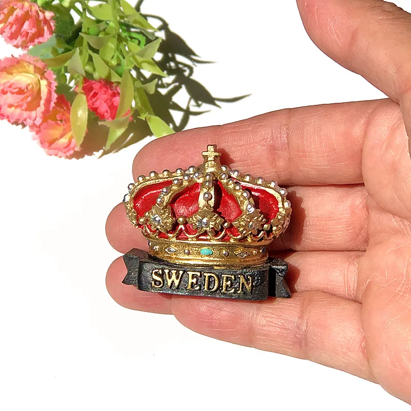 Магнит на холодильник 3d сувенир для путешествий Дания Норвегия Исландия Швеция