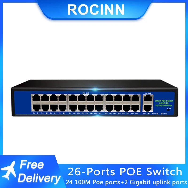 ROCINN 26  POE Ethernet  52  VLAN 10/100 / IEEE 802, 3 Af/at     ip-  AP 250 