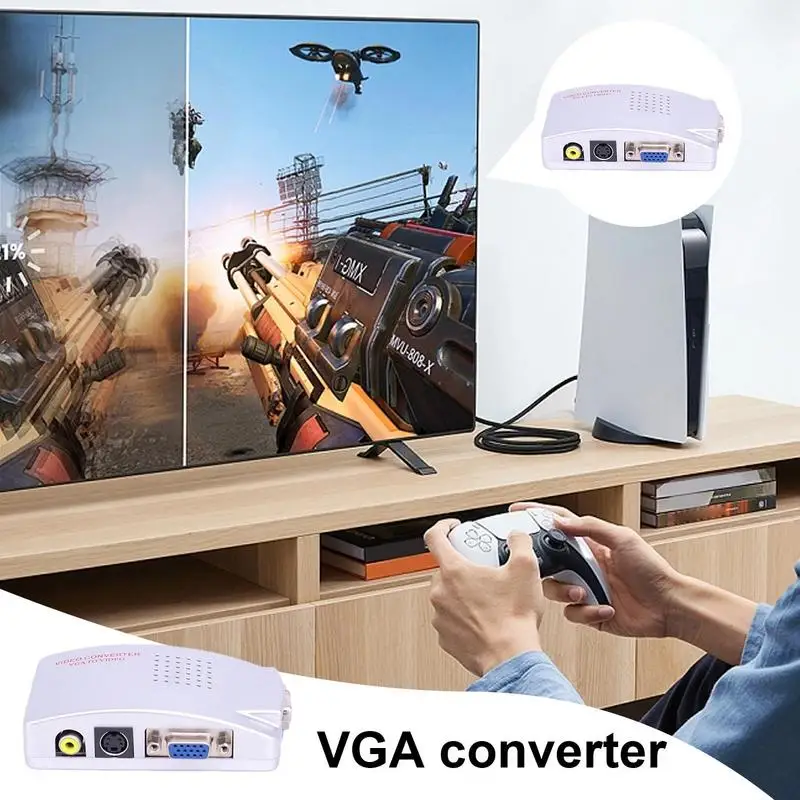 Видеопреобразователь VGA многоцелевой адаптер-скалер совместимый с HDMIs