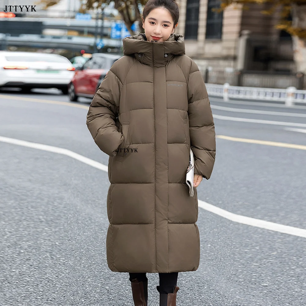 Парка женская новая верхняя одежда Корейская длинное пальто женские зимние