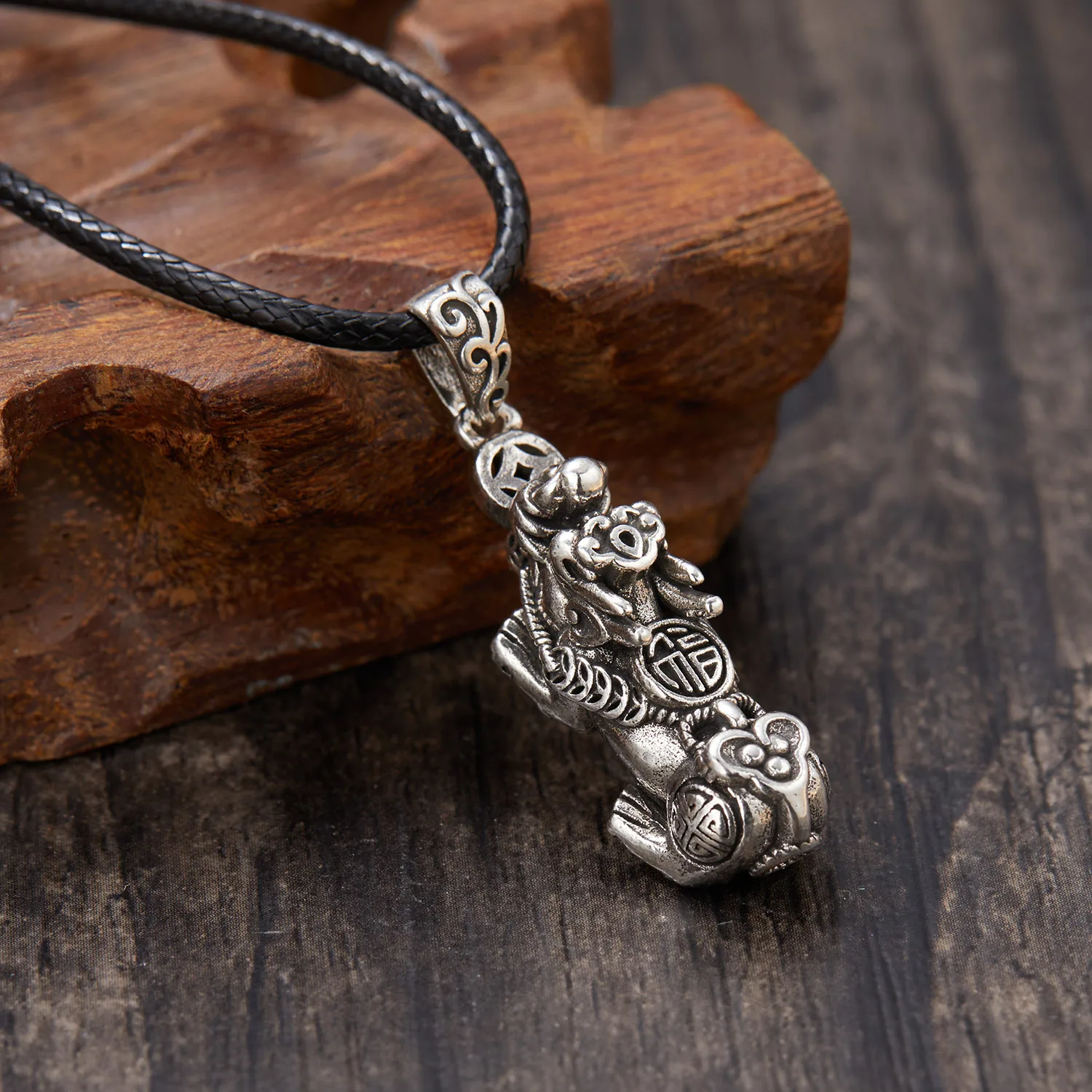 Медное ожерелье Pixiu с подвеской в виде монеты для женщин цепочки из Красного