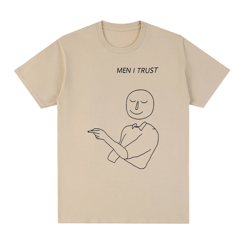 Homens em Quem Alternativo do Vintage de Algodão Camisa dos Homens Superiores para Mulheres Confio T-shirt Indie Rock Novo Tee Camiseta Partes t