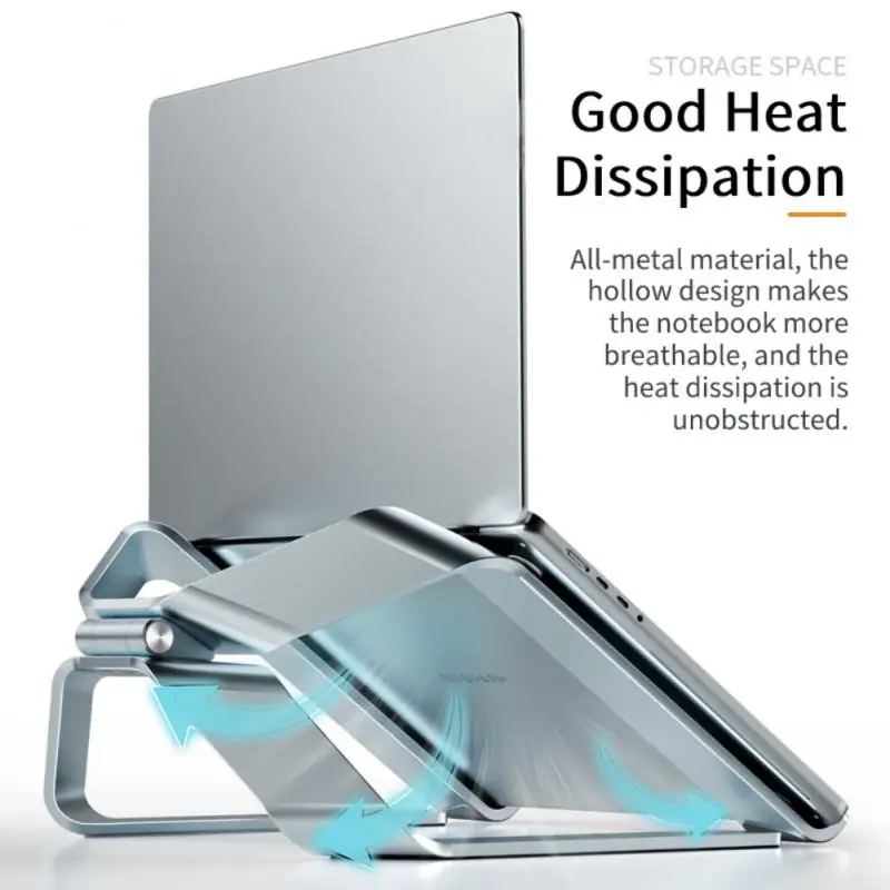 

Non-slip Laptop Riser Aluminum Alloy Notebook Desktop Cooling Bracket Ergonomics Portable Laptop Stand Tablet Accessories