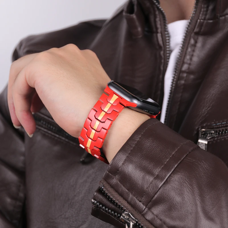 Metal Watch Strap For Apple Watch Ultra Band 49mm 45mm 41mm 44mm 40mm 42mm 38mm Stainless Steel Bracelet For iWatch Series 8 7 6