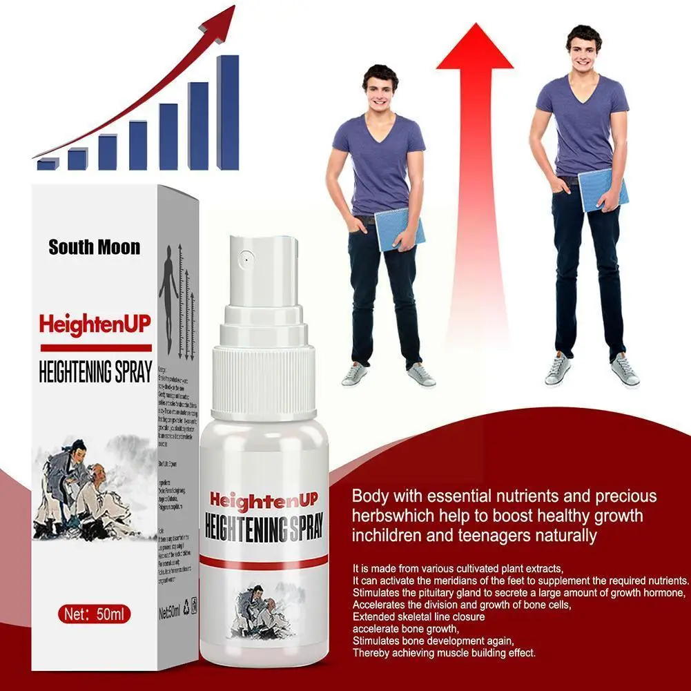 

50ml Height Growth Spray Body Bone Growth Spray Increase Promote Oil Height Growth Oils Herbal Bone Essential Grow Taller J9t5