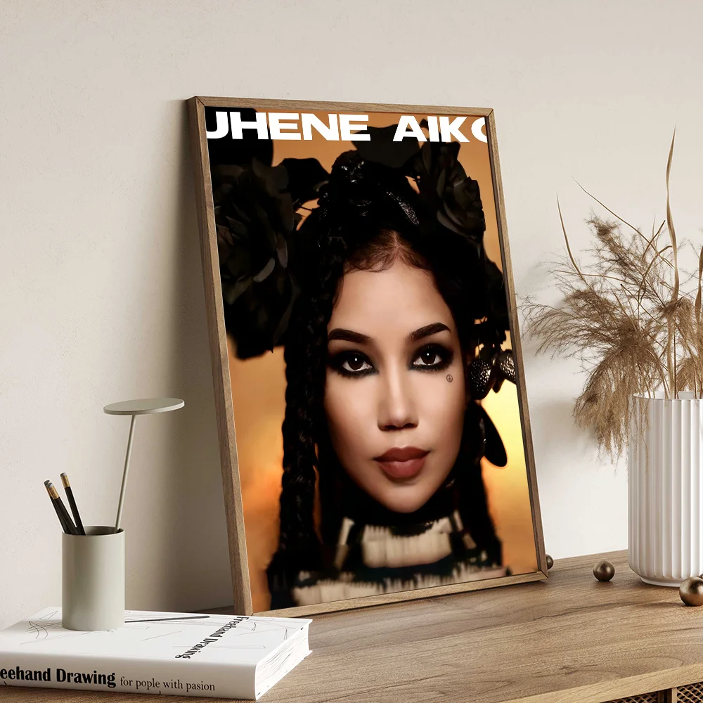 Jhene Aiko Whitepaper Poster HD Quality Wall Art Painting Study Room Decor