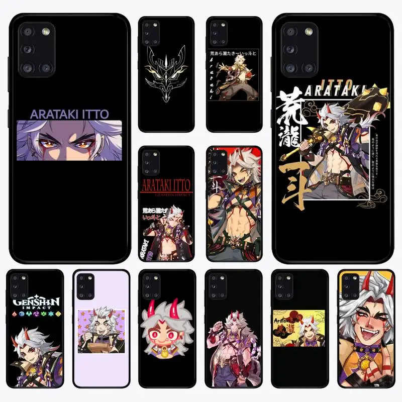 

Genshin Impact Anime Arataki Itto Phone Case for Samsung A 51 30s 71 21s 10 70 31 52 12 30 40 32 11 20e 20s 01 02s 72 cover