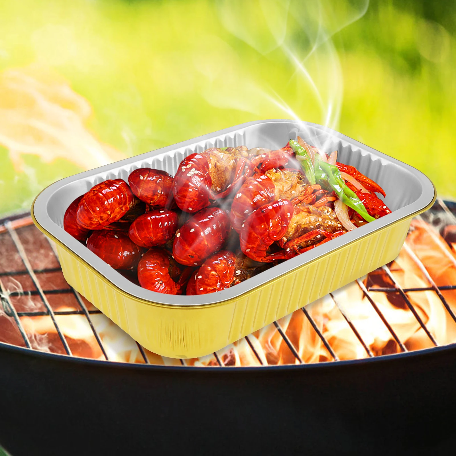 Контейнеры для пищевых продуктов из фольги. Толстые алюминиевые кастрюли.