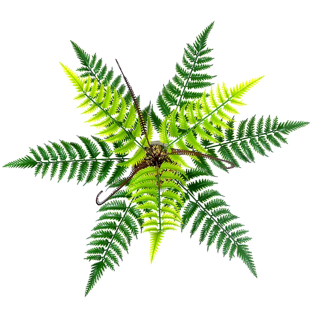 

Artificial Fern Plant Persian Grass Faux Boston Fern Greenery for Indoor Outdoor Home Office Table Windows Decor