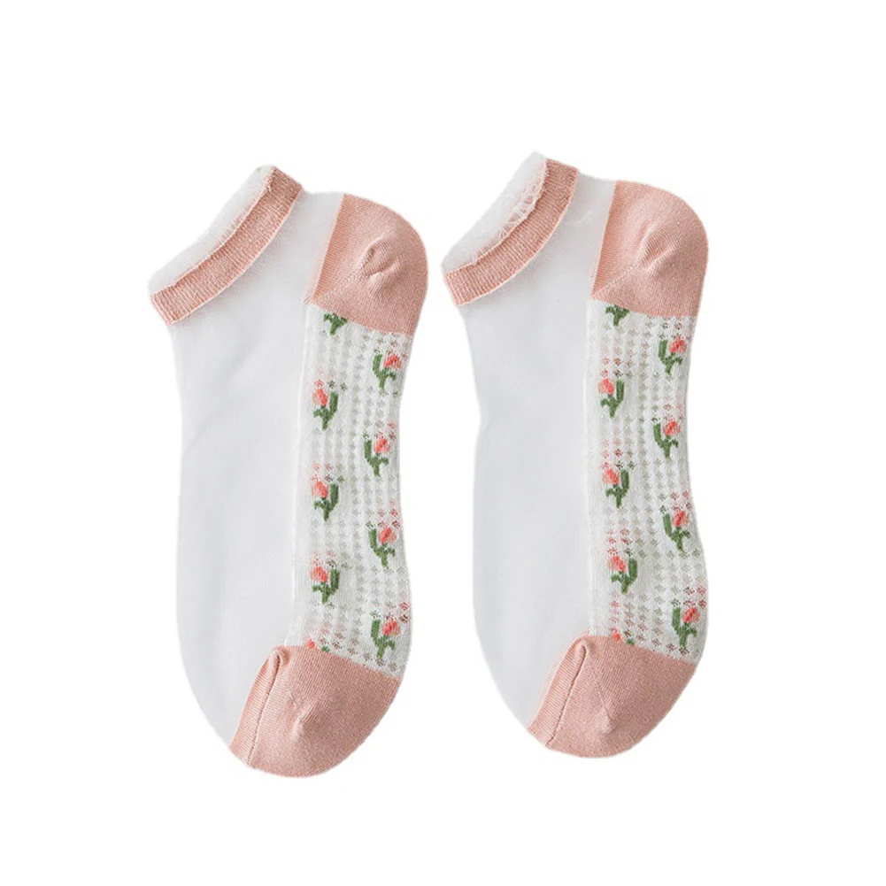 Носки женские кружевные сетчатые прозрачные эластичные 1 пара = 2 шт. |