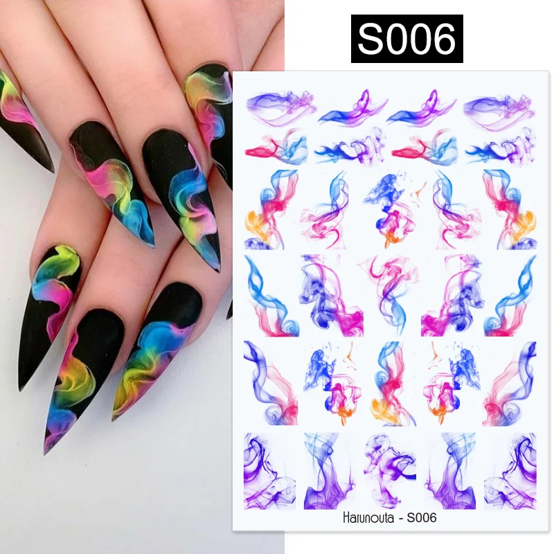 

Design 3D Nail Stickers Plant Water Nail Decal and Sticker Fashion Nail Stickers DIY Slider for Manicure Nail Art Decoration