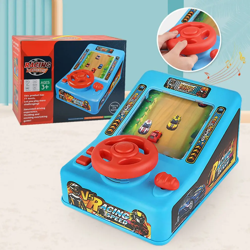 

Children's Simulation Steering Wheel Racing Game Machine Puzzle Competitive Breakthrough Adventure Board Game Toy