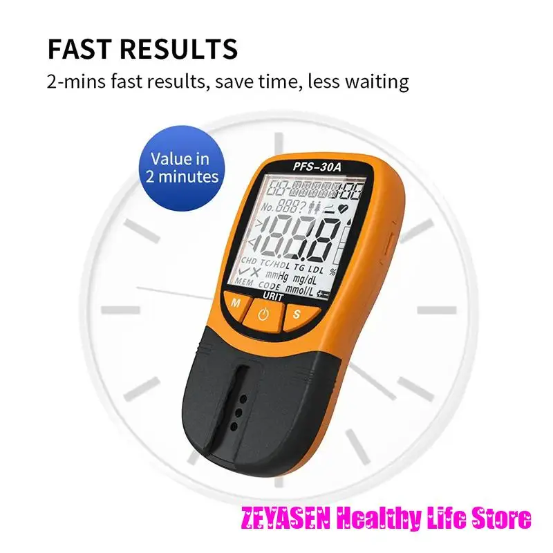 Красота здоровье 5 в 1 портативный анализатор липидов крови мониторинг всего