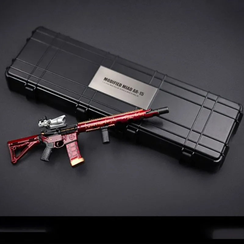 

1/6 Scale AR-15 Automatic Rifle Firearms Plastic Model Doll Accessories Collection Display Fans Souvenir Gift Boys Toys