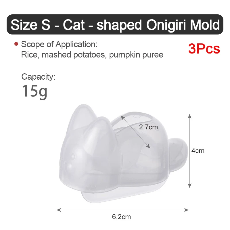 

Формы Onigiri в форме кошки, инструменты для изготовления суши, рисовые шарики, форма для нигерий, форма для риса, формирователь, деко, аксессуары для суши