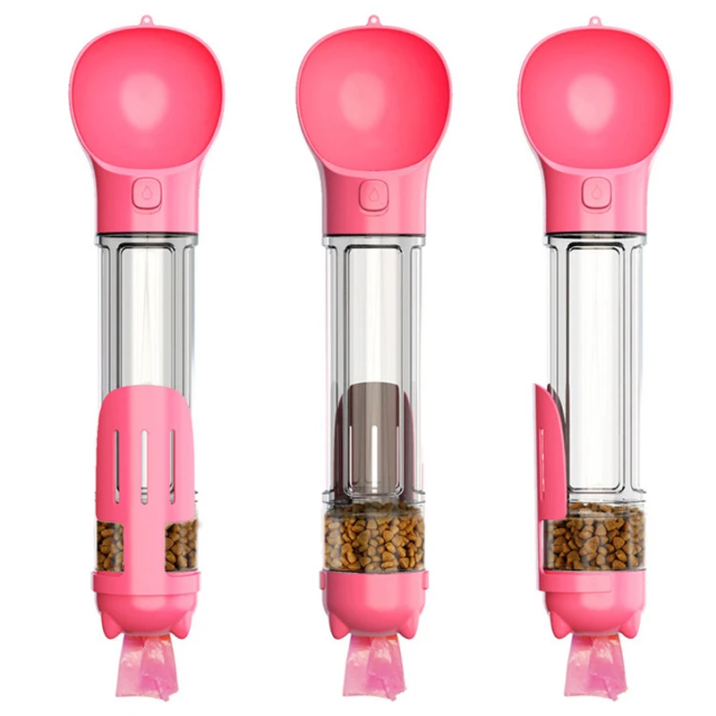 

Multifunction Pet Dog Water Bottle For Cat Dogs Travel Puppy Lightweight Drinking Bowl Outdoor Pet Water Dispenser Feeder