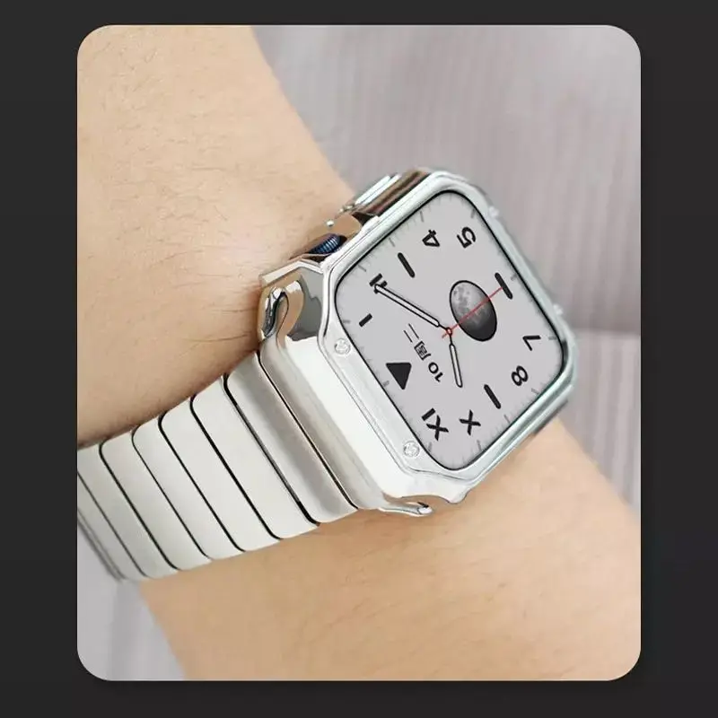 Metal strap For Apple watch band UItra 8 7 45mm 41mm Stainless Steel Bracelet Wristband For iWatch 6 5 4 SE 44mm 40mm 42mm 38mm