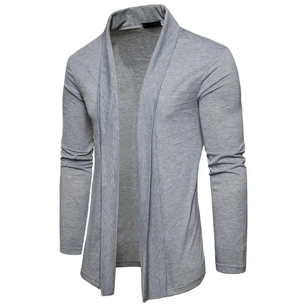 

Lapel Design Cardigan Soft Breathable Men's Knitted Cardigans with Lapel Collar for Casual Style in Spring Fall Seasons Cozy