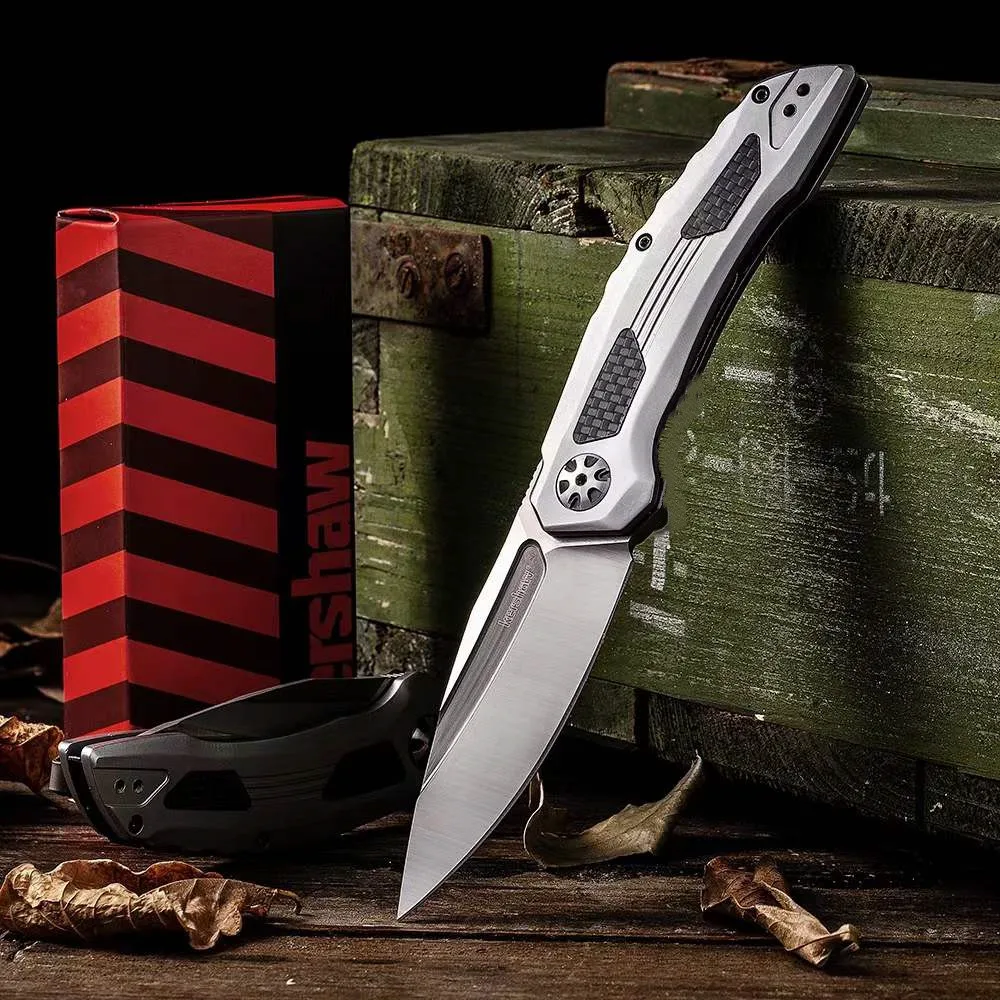 

Newest Kershaw 5510 Norad Flipper Knife 3.3" Two-Tone 9CR13 Drop Point Blade Hunting Survival Tool Outdoor Folding Pocket Knives
