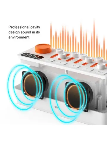 Портативный Bluetooth динамик Elenxs с белым шумом и звуками природы 7 цветов