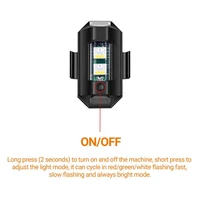 excellent 3 modes high brightness electric car mini usb charging warning light for night aircraft light signal light