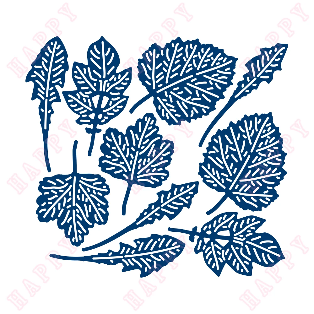 

New Metal Cutting Dies Many Leaves Decorous Scrapbook Diary Decoration Paper Craft Embossing Template DIY Greeting Card Handmade